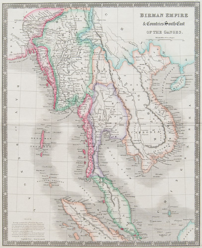 Birman Empire & Countries South East of the Ganges 1843